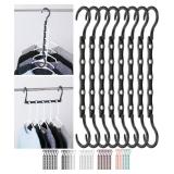 Mr. Pen- Space Saving Hangers, Black, 8 Pack, Clothes Organizers, Shirt Hangers, Magic Closet Space Savers - Retail: $9