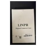 Linpr Digital Camera Case for CAMKORY, KODAK PIXPRO FZ45FZ55, Canon IXUS 285 HS, Lecran, Small Travel Compact Camera Holder with Mesh Pocket for Accessories SD Card (White) - Retail: $10