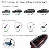 Possbay Universal Car Shark Fin Antenna AMFM Radio Signal Roof Aerial for Auto SUV Truck Offroad with Adhesive Base?Carbon Fiber Black? - Retail: $29