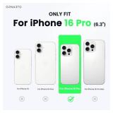 ORNARTO Compatible with iPhone 16 Pro Case 6.3\, Slim Liquid Silicone 3 Layers Soft Gel Rubber Shockproof Protective Case with Anti-Scratch Microfiber Lining-Chalk Pink - Retail: $10in