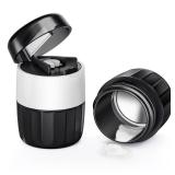 DEPAD 3-in-1 Pill Crusher and Pill Cutter, Pills Crusher Fine Powder with Stainless Steel Grinding Head, Pil Grinder with Storage for Tablets, Cutter Splitter for Small and Tiny Pills - Retail: $10