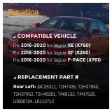 Buxatina T2H37952 Rear Left Brake Caliper with Motor for Jaguar XF XE F-PACE 2016-2020 Left Driver Side Disc Brake Caliper Replace# T2H7435 T2H37950 - Retail: $169