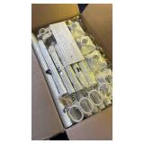 SUNALLY Room Divider Curtain Rod, No Drilling Room Separator for Space Partition Adjustable 4-10ft(H) 28-70inch(W) Heavy Duty Temporary Wall Divider Floor to Ceiling Tension Rod, White - Retail: $40