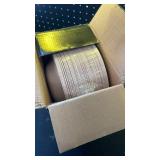 I00000 60pcs Pink Gold Plastic Bowls, 12 oz Dessert Bowls, Gold Lace Trim China Look, Premium Heavy Duty Soup Bowls for Party, Disposable salad Bowls for Wedding - Retail: $26