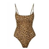 Narecte Sexy One Piece Bathing Suit for Women Tummy Control High Cut One Piece Swimsuit Womens Leopard M - Retail: $36