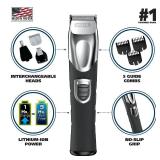 Wahl USA Rechargeable Lithium Ion All in One Beard Trimmer for Men with Detail and Ear and Nose Hair Trimmer Attachment  Model 9854-600B - Retail: $40