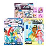 Disney Princess Mess-Free Coloring Book Set ~ 3 Piece Disney Princess and Frozen Imagine Ink Activity Books | Frozen Activity Bundle with Stickers (Disney Princess Coloring Books) - Retail: $13