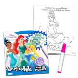 Disney Princess Mess-Free Coloring Book Set ~ 3 Piece Disney Princess and Frozen Imagine Ink Activity Books | Frozen Activity Bundle with Stickers (Disney Princess Coloring Books) - Retail: $13