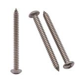#6 x 2 (100 Pack) Stainless Steel Phillips Pan Head Wood Screws, Stainless Steel 304 (18-8), Pan Head Sheet Metal Screws Self Tapping for Wood - Retail: $10