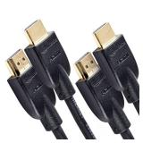 Amazon Basics HDMI Cable, 2-Pack, 6ft, 4K@60Hz, High-Speed 4K HDMI 2.0 Cord (18Gbps), 2160p, 48 bit, Compatible with TVPS5XboxRoku, Black - Retail: $9
