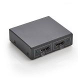 Amazon Basics HDMI Splitter 1 in 2 Out, 4K@30Hz for Dual Monitors, Mirror Only, Black - Retail: $9