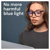 Blue Light Blocking Glasses - Fashion Square Eyeglasses, Anti UV Ray Computer Gaming Glasses Blue Blockers for WomenMen - Clear - Retail: $14