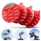 pop-tech 90mm(3.54\) 4pcs 3M Sticky Pads Replacement for Car Phone Mount Windshield Dashboard,3M VHB Heat Resistance Circle Double Sided Heavy Duty Mounting Tape Adhesive for Suction Cup Phone Holder 