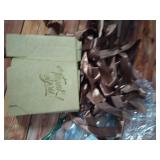 EQOREIIN Small Gift Bags, 25 Pack 4.5x1.8x3.9 Inches Mini Thank You Bags Brown Kraft Paper Gift Bag with Bow Ribbon, Small Candy Bags Gift Bag Bulk for Birthday Wedding Baby Shower (Brown) - Retail: $