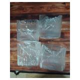 4 Pack clear hanging baskets  - Retail: $15