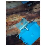 New Blue Plastic Electrical Junction Box with Mounting Bracket - Retail: $3