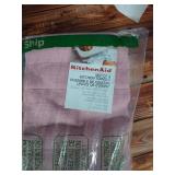 KitchenAid Albany Kitchen Towel 4-Pack Set, Dried RoseWhite, 16\x26\in - Retail: $19in