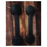 2 Pieces Weighted Bookmarks Book Weight Page Holder Rubber Book Weight Bookmark Portable Weighted Rubber Page Holder for Adults Reading(Black) - Retail: $15