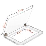 VUFVOID Acrylic Stamp Platform, Transparent Easy Stamp Platform Tool with Grid Lines, Scrapbook Craft Stamping ?Tool for Scrapbooking Crafts Card Making?Stamp Blocks with Measurements