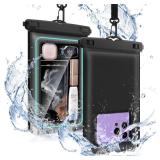 Waterproof Phone Pouch,IPX8 Universal Waterproof Case Underwater Dry Bag Compatible to iPhone 15 13 12 Pro Max SE2 11 Pro XR X 8 7 6s Plus Galaxy S21 S10 Note 10 Google Pixel Up to 8.2\ (Teal) - Retai