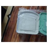 NADUSEP Sandwich Containers, Sandwich Containers for Lunch Boxes Plastic Toast Shape Food Storage Sandwich Box with Lid, BPA Free and Reusable, Microwave and Dishwasher Safe, for Family or Adults - Re