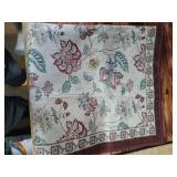 jinchan 2x3 Floral Rug for Entryway Washable Kitchen Rug Vintage Romance Design Small Mat Non Slip Indoor Doormat Lightweight Low-Profile Throw Carpet for Entrance Bathroom Laundry Room, RedBeige - Re