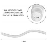 Pool Filter Replacement Hose,Replacement Hose for Intex Pools 1.25\Diameter,59\inLong Filter Pump Hose,Compatible with Pump Model 607, 637?330 GPH, 530 GPH, and 1000 GPH. - Retail: $487in