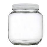 Half Gallon Glass Large Mason Jar Wide Mouth with Airtight Metal Lid - 12 Gallon (64oz) Capacity - Pickling, Storing and Canning- BPA-Free Dishwasher Safe- By Kitchentoolz - Made in USA - Retail: $22