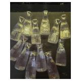 Thiccywoov 36 Pack Artificial Mini Rose Flowers with Plastic Vase Bulk, 24 Bundles Silk Rose Flower Artificial Bouquet 12 Plastic Vase with Rope Table Centerpiece Arrangement Wedding Party Deco(Purple