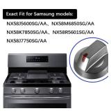 [Upgraded] Full Real Metal DG64-00473B Black Long Lasting Range Oven Stove Knobs 5 Pack Top Burner Control Dial Knob Oven Replacement Compatible with Sam-Sung Range Oven - Retail: $10,272