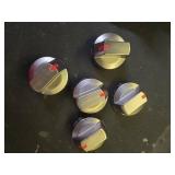 [Upgraded] Full Real Metal DG64-00473B Black Long Lasting Range Oven Stove Knobs 5 Pack Top Burner Control Dial Knob Oven Replacement Compatible with Sam-Sung Range Oven - Retail: $10,272
