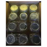 Ball Regular Mouth Mason Jars 32 oz. (12 Pack) - Pint Size Jars with Airtight Lids and Bands for Canning, Fermenting, Pickling, Meal Prep or DIY Decors and Projects Bundled with Peaknip Jar Opener - R