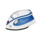 Sunbeam Hot-2-Trot Travel Steam Iron  800W  Dual Voltage  Non-Stick Soleplate  Compact  WhiteBlue - Retail: $20