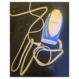 Sunbeam Hot-2-Trot Travel Steam Iron  800W  Dual Voltage  Non-Stick Soleplate  Compact  WhiteBlue - Retail: $20