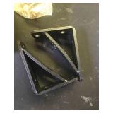 SPACEEUP 4\ x 5\in Heavy Duty Shelf Brackets 2 Pcs, Load Capacity 450 Lbs, L Shelving Brackets for Floating Shelves, High Strength Metal Countertop Support - Retail: $2,290in