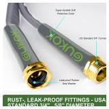 GUKOK 2025 Upgraded 50FT Non-Expanding Garden Hose, Ultra-Light and Flexible Water Hose - Burst-Resistant, Kink-Free, High-Pressure, All-Weather Use for Lawns, Gardens, and Outdoor Cleaning - Retail: 