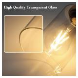 Unicozin Modern Bathroom Light Fixtures, 3 Light Vanity Lights, Black Wall Lamp with Clear Glass for Bathroom, Mirror, Living Room, Bedroom, Hallway, E26 Base - Retail: $36