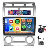 Inefala 2+64G Radio for Kia Sportage 2004-2009 Auto AC Car Stereo Android 13 9ftft Touch Screen CarPlay Android Auto, AHD Backup Camera, Bluetooth, GPS, WiFi, DSP - Retail: $3,502