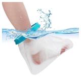 Waterproof Foot Cast Cover Wound Protector for Shower Bath, Watertight Cast Bag Covers for Broken Surgery Foot, Wound and Burns - Reusable [2025 Upgrade] - Retail: $9
