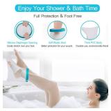 Waterproof Foot Cast Cover Wound Protector for Shower Bath, Watertight Cast Bag Covers for Broken Surgery Foot, Wound and Burns - Reusable [2025 Upgrade] - Retail: $9