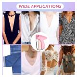 Stitch Gun for Clothes, Mini Stitchy Sewing Gun, Handheld Tagging Gun for Quick Clothing Fixer, Includes 6 Needles, 2000 Black Fasteners, 2000 White Fasteners - Retail: $20