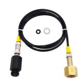 Soda Machine Adapter Hose Connect Your Soda Maker to Large Co2 Tank Directly,Compatible with Jet and Aua Fizz Soda Machines, Not Recommended for Electronic 1 TouchTerraDuoArt Series - Retail: $33
