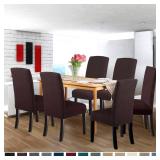 GoodtoU Chair Covers for Dining Room 4 Pack, Stretch ParsonDining Chair Slipcover Removable Washable Chair Protector for HomeRestaurantBanquet,Forros para Sillas de Comedor(Chocolate, Set of 4) - Reta