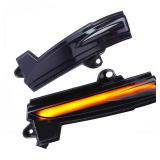 csslyzl LED Sequential Dynamic Turn Signal Side Mirror Blinker Lights Indicator Strip Compatible with Ford Fusion Mondeo 2013-2020 USA Version Smoked Lens Driver and Passenger Side Pair Set - Retail: 