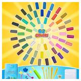 ESSENSON Modeling Clay Kit - 62 Colors Air Dry Magic Clay, Best Gift for Boys and Girls Age 3-12 Year Old, DIY Molding Kids, with Sculpting Tools, Decoration Accessories, Kids Art Crafts - Retail: $25