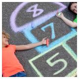 Crayola Ultimate Washable Chalk Collection (64ct), Bulk Outdoor Sidewalk Chalk for Kids, Anti-Roll Sticks, Recess Toys for Kids, Back to School Gifts BROKEN CHALK - Retail: $16