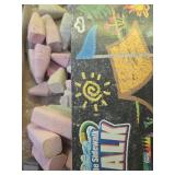 Crayola Ultimate Washable Chalk Collection (64ct), Bulk Outdoor Sidewalk Chalk for Kids, Anti-Roll Sticks, Recess Toys for Kids, Back to School Gifts BROKEN CHALK - Retail: $16