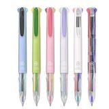 Four Candies Multicolor Pens, 4-in-1 Colored Ballpoint Pen, 0.5mm Quick Dry Black Ink Pens Fine Point Smooth Writing Pens, Cute Nurse Pens for Work, 18 Colors, 6PCS - Retail: $12
