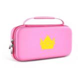 ivoler Carrying Case for Nintendo Switch 2 Model(2025), Portable Hard Shell Pouch Carrying Travel Game Bag for Nintendo Switch 2 Accessories Holds 12 Game Cartridge (Pink) - Retail: $19