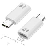 AreMe 2 Pack USB C to Lavalier Microphone Adapter, Type C Male Converter for Wireless Lavalier Microphone, iPhone 1615 Series, Not Compatible with Headphone,Data,Shure MV88Motive,Wired Mic - Retail: $